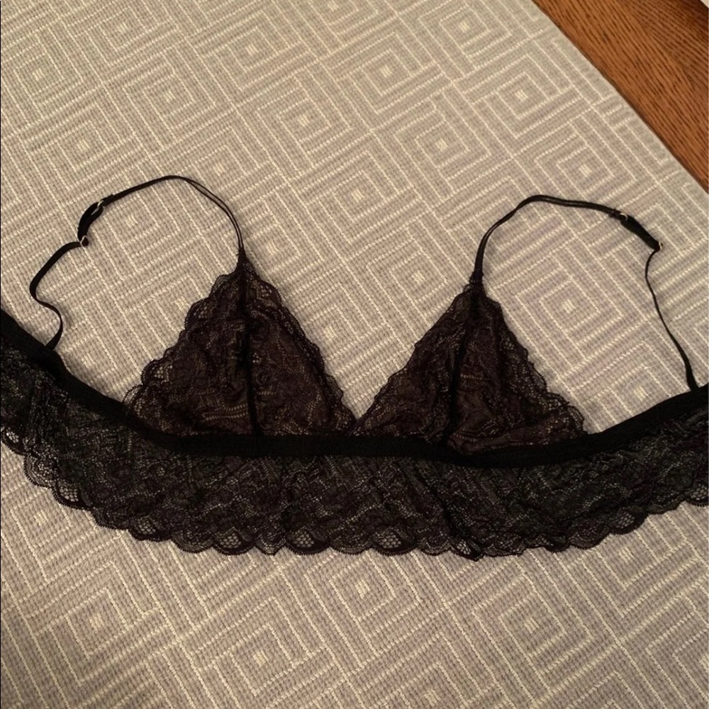 Madewell black lace bralette
